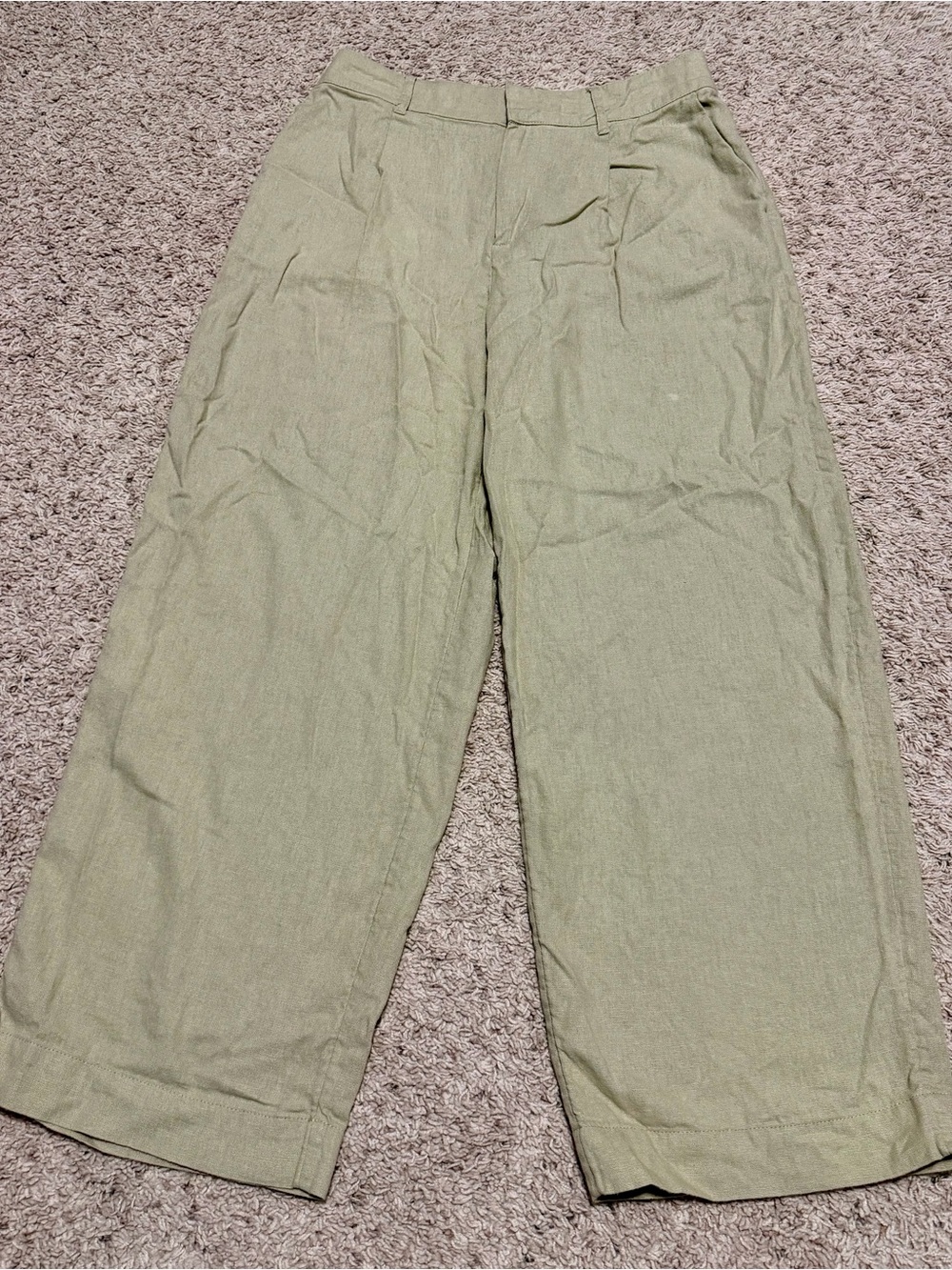 A New Day Wide Leg Khaki Pants Women’s 14 Short